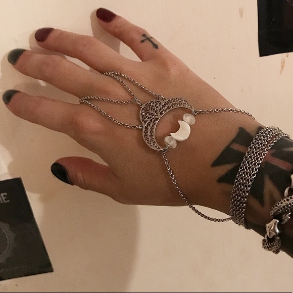 Genuine moonstone & moon mother of pearl bracelet - Picture 5 of 8